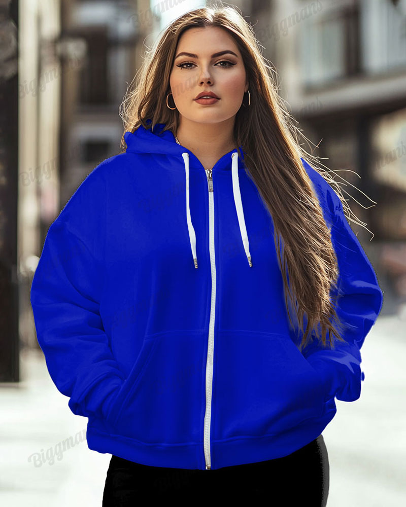 Big & Tall Solid Color Hoodie for big men view 4