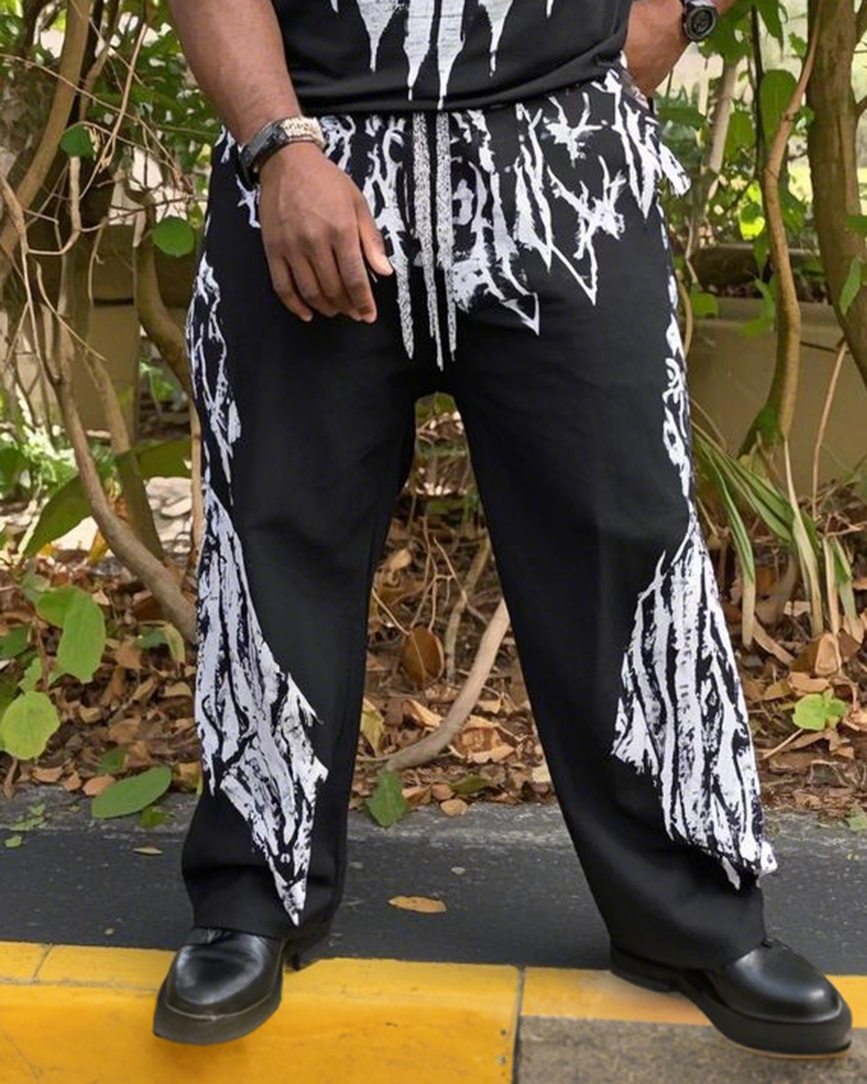 Big & Tall Streetwear Two-piece Set for big men view 3