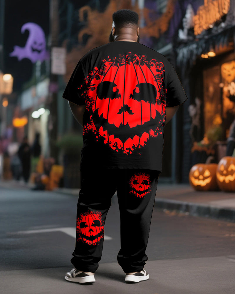 Big & Tall Graphic T-Shirt Pants Set for big men view 4