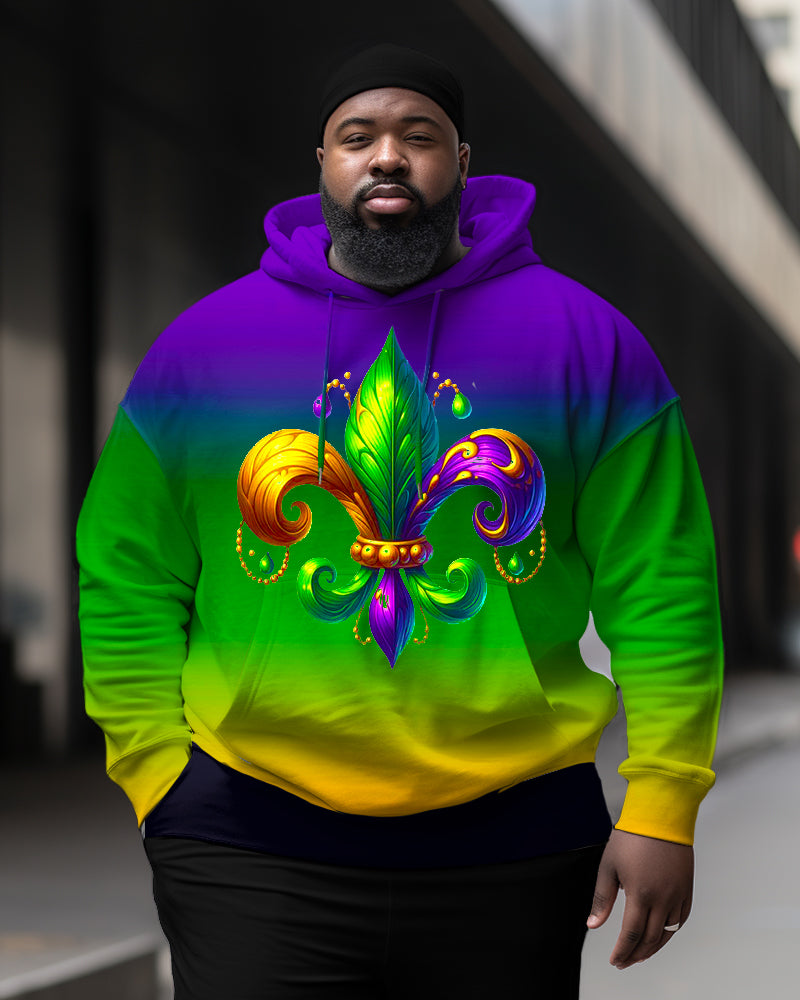 Big & Tall Gradient Graphic Hoodie for big men