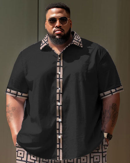 Big & Tall Colorblock Streetwear Jeans for big men view 2
