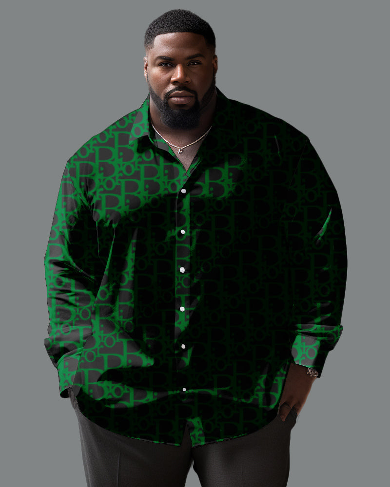 Big & Tall Streetwear Long Sleeve Shirt for big men view 2
