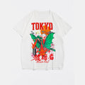 Big & Tall White Graffiti Streetwear T-Shirt for big men view 2