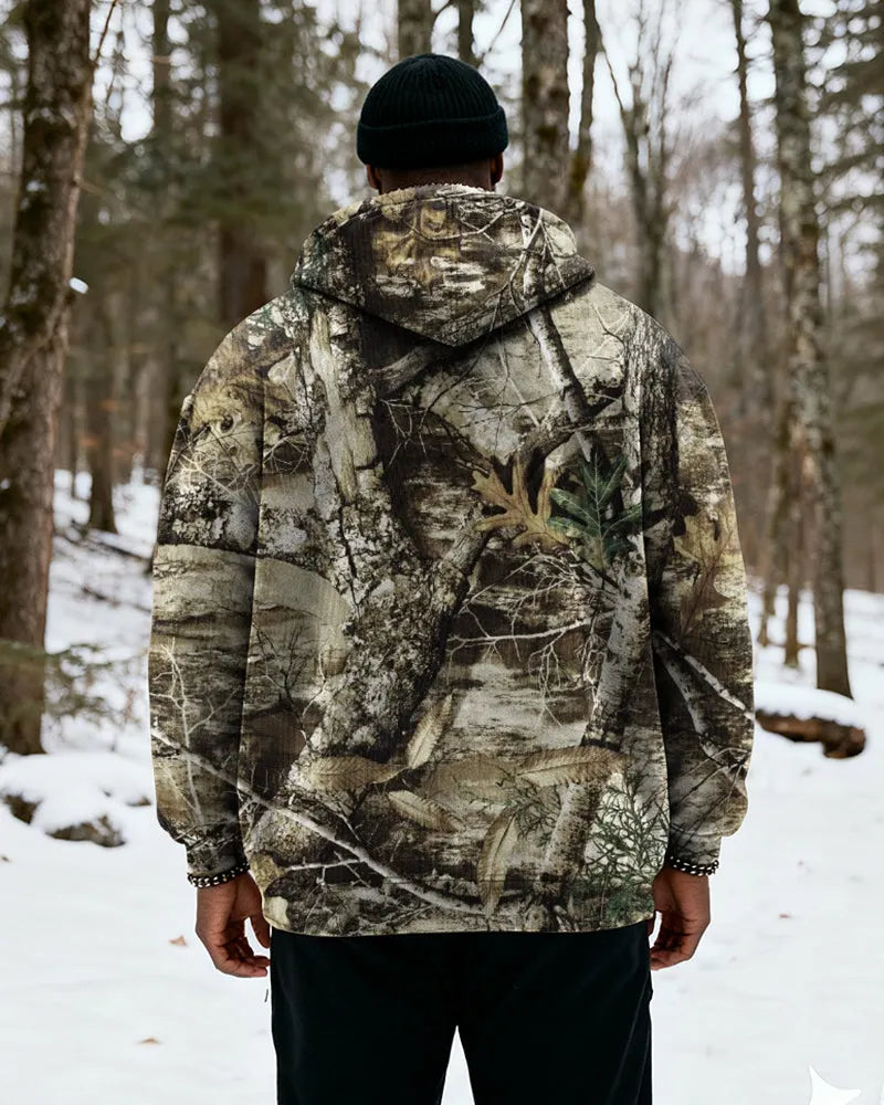 Big & Tall Graphic Camouflage Hoodie for big men view 3