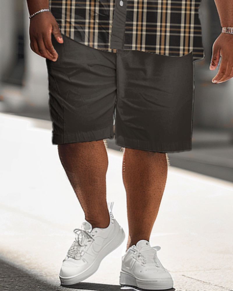 Big & Tall Plaid Jeans for big men view 3