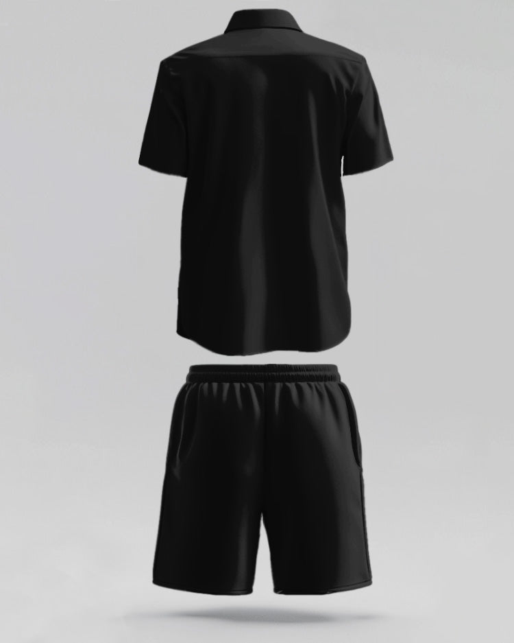 Big & Tall Graphic T-Shirt Shorts Set for big men view 3