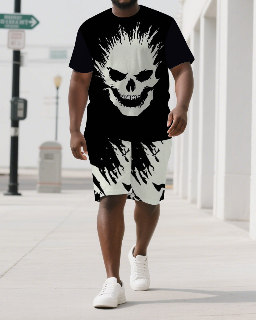 Big & Tall Skull Two-piece Set for big men view 1