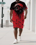 Big & Tall Skull Two-piece Set for big men view 1