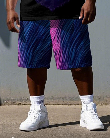 Big & Tall Streetwear Two-piece Set for big men view 3