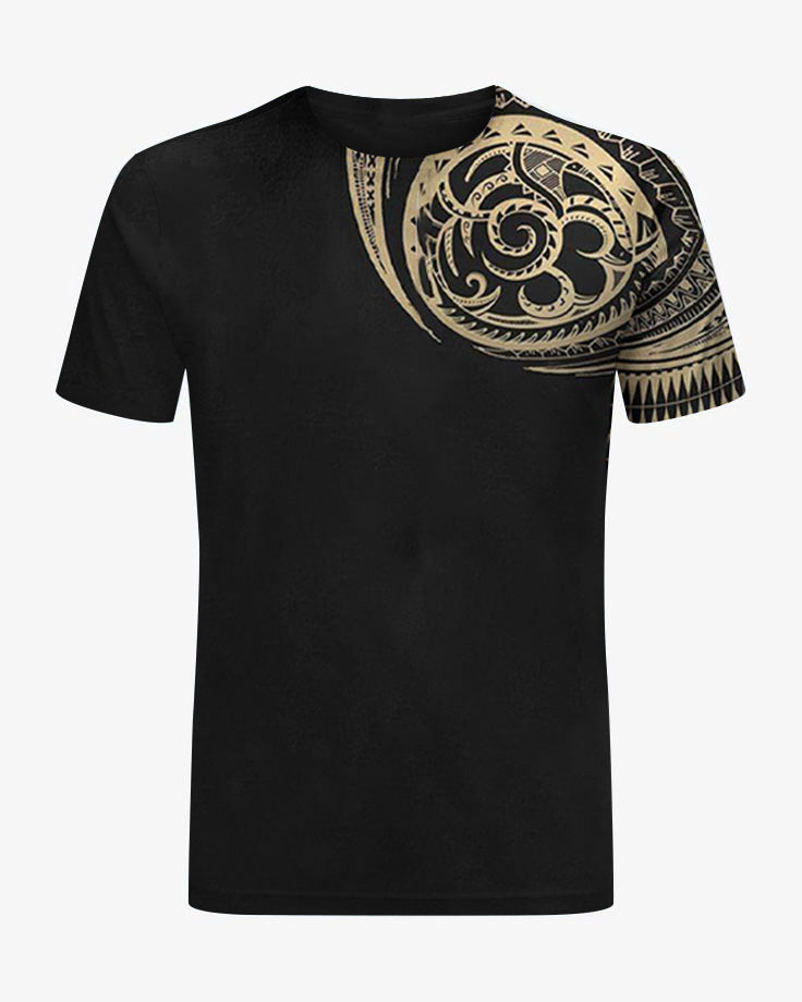 Big & Tall Graphic T-Shirt Shorts Set for big men view 2