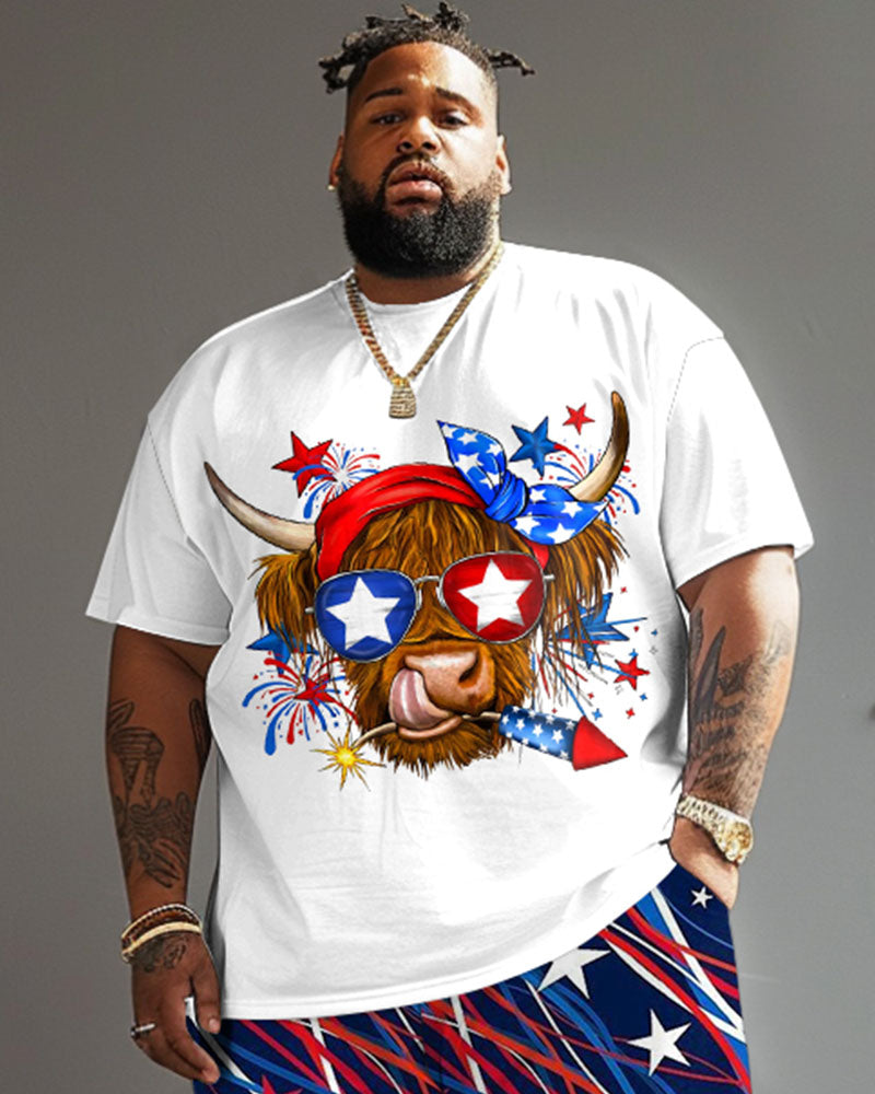 Big & Tall Graphic Two-piece Set for big men view 3