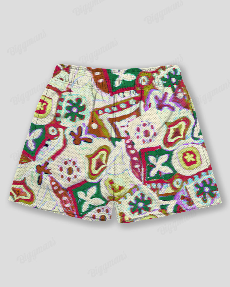 Big & Tall Graphic Graffiti Athletic Shorts for big men