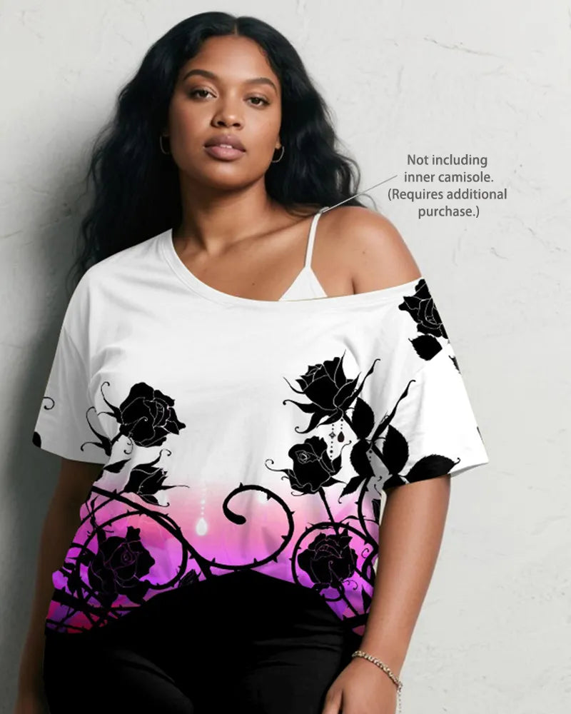Big & Tall Gradient Graphic Vintage Two-piece Set for big men view 3