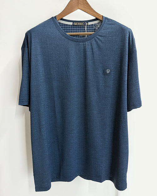 Big & Tall Blue Streetwear T-Shirt for big men view 1