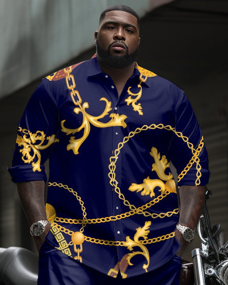 Big & Tall Vintage Two-piece Set for big men view 2