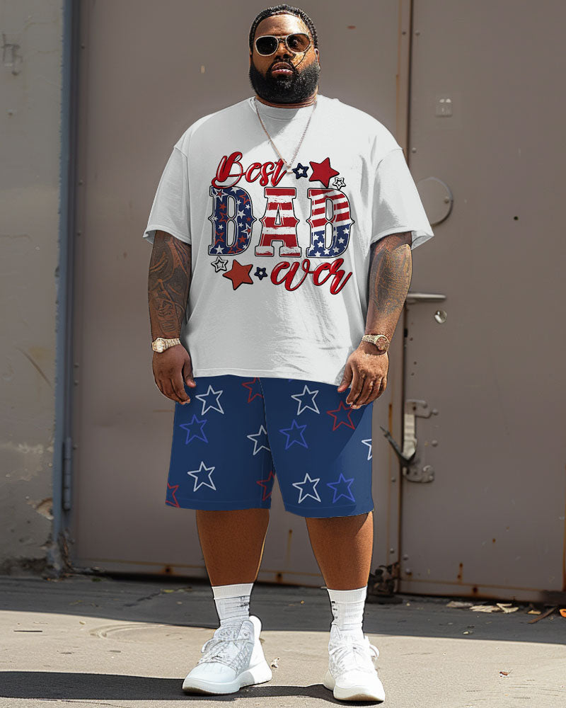 Big & Tall Graphic Two-piece Set for big men view 2