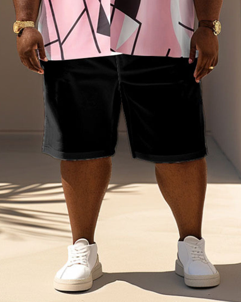 Big & Tall Geometric Graphic Jeans for big men view 4