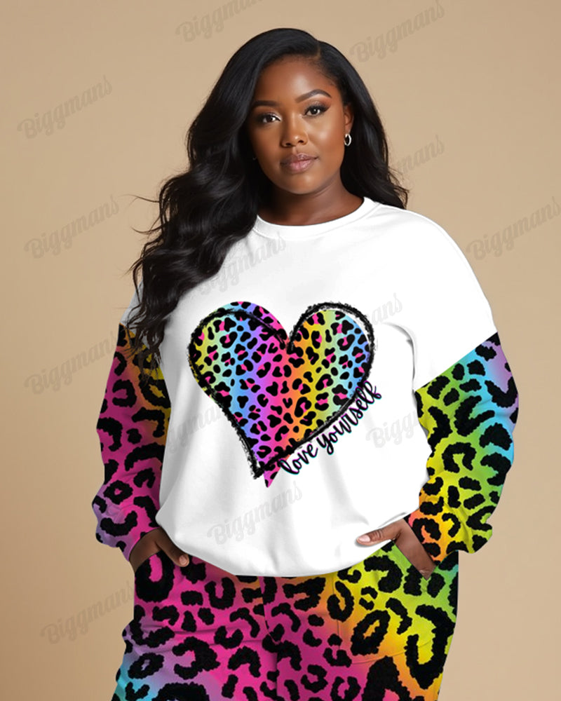 Big & Tall Graphic Two-piece Set for big men view 3