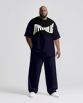 Big & Tall Streetwear T-Shirt Pants Set for big men view 1