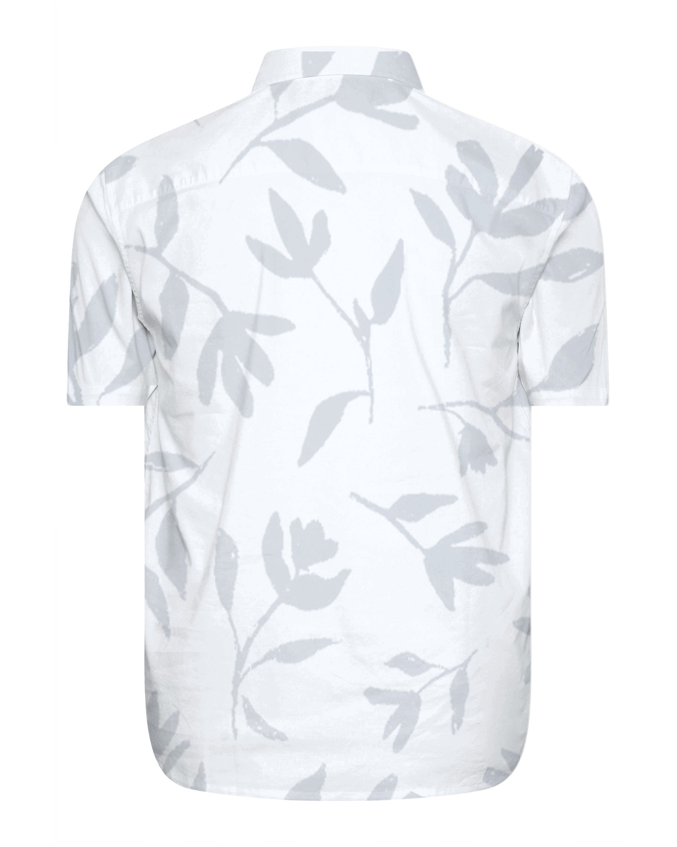 Big & Tall White Hawaiian T-Shirt Pants Set for big men view 4