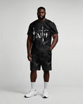 Big & Tall Gradient T-Shirt Shorts Set for big men view 1