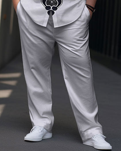 Big & Tall Gradient T-Shirt Pants Set for big men view 3