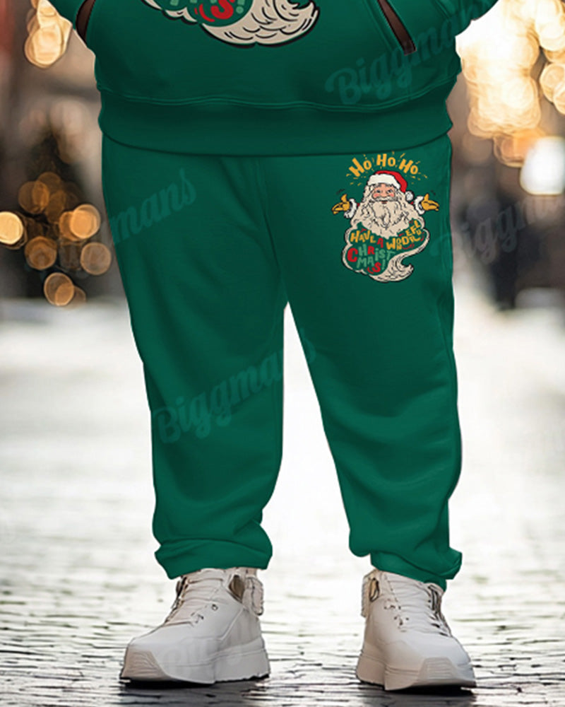 Big & Tall Graphic Hoodie Sweatpants Set for big men view 3