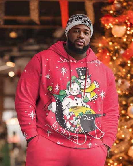 Big & Tall Skull Hoodie for big men view 2