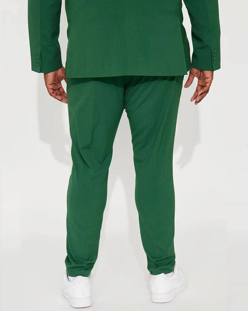 Big & Tall Solid Color Business Casual Two-piece Set for big men view 13