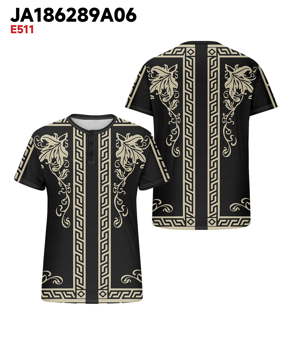 Big & Tall Black Vintage T-Shirt for big men view 3
