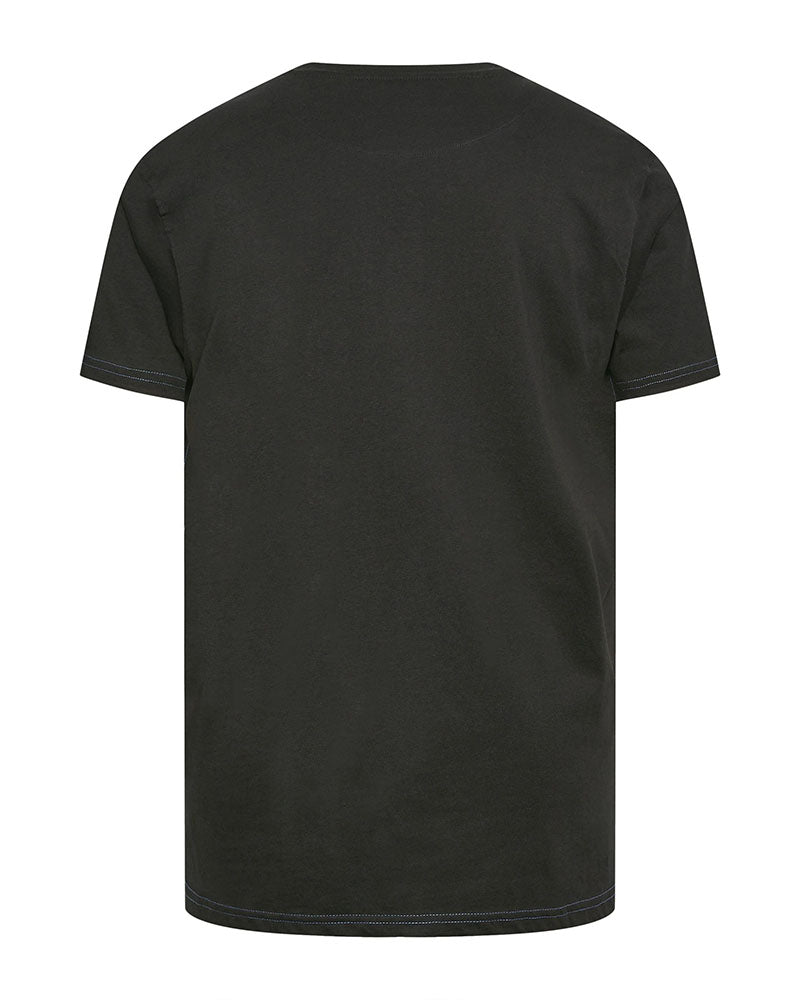 Big & Tall Black Hawaiian Skull T-Shirt for big men view 3