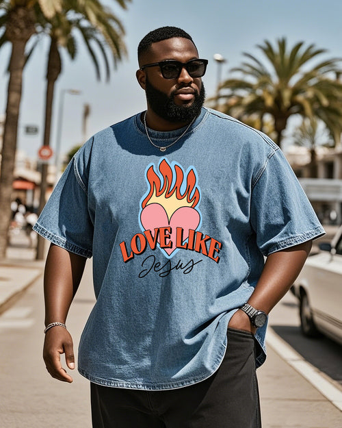 Big & Tall Denim T-Shirt for big men