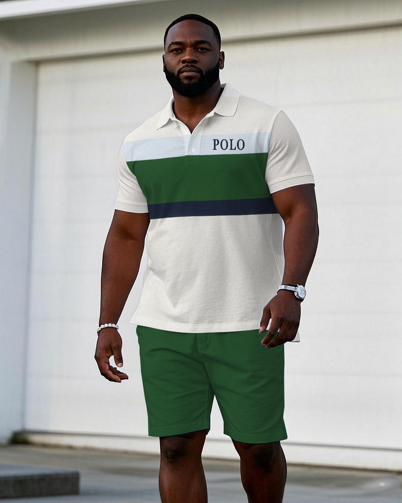 Big & Tall White Green Graphic Jeans for big men view 1