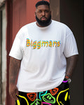 Big & Tall Graphic Smiley Two-piece Set for big men view 2