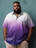 Big & Tall Gradient Short Sleeve Shirt for big men view 2