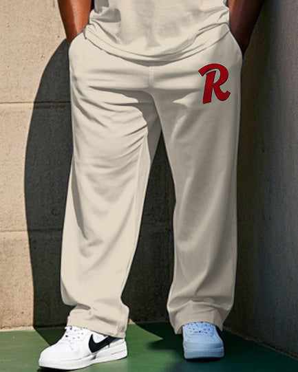 Big & Tall Graphic T-Shirt Pants Set for big men view 3