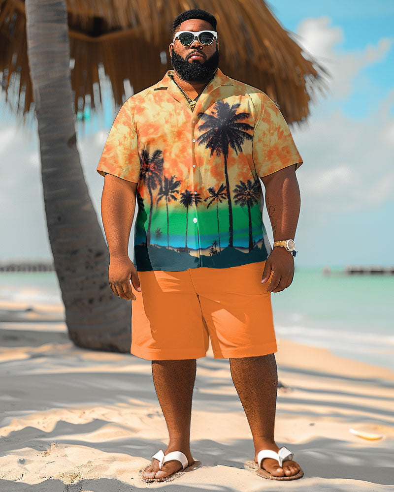 Big & Tall Hawaiian Graphic Jeans for big men view 2