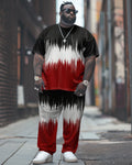 Big & Tall Streetwear T-Shirt Pants Set for big men view 1