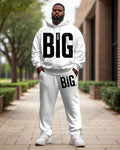 Big & Tall Graphic Hoodie Sweatpants Set for big men view 1