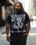 Big & Tall Streetwear T-Shirt Pants Set for big men view 1