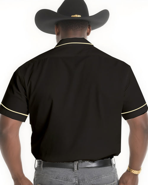 Big & Tall Western Short Sleeve Shirt for big men view 2