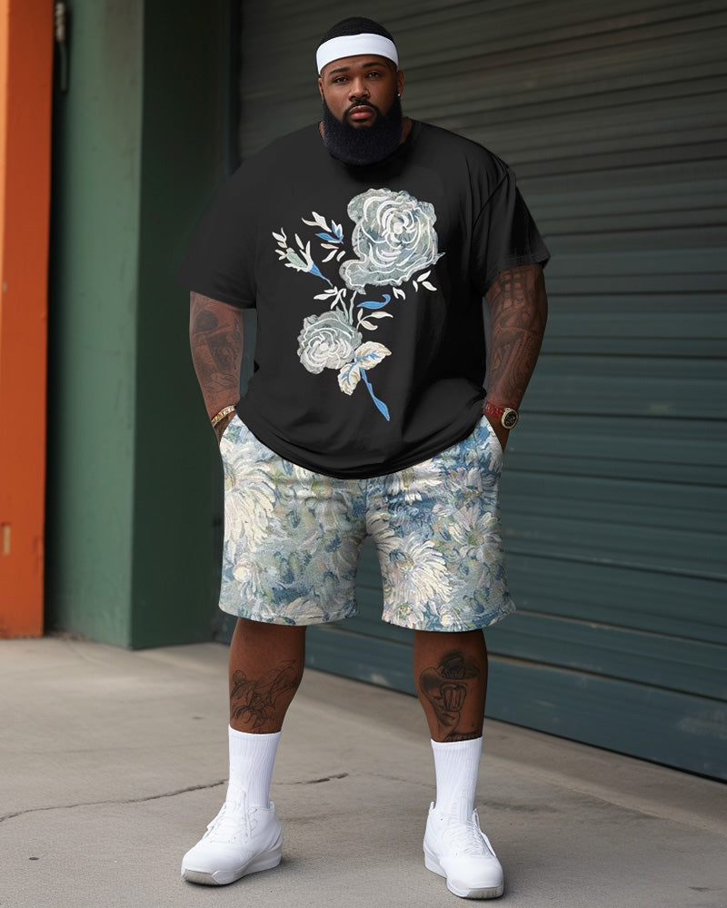 Big & Tall Floral Two-piece Set for big men view 1