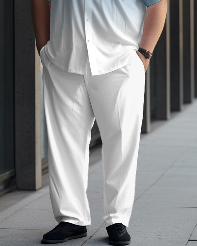Big & Tall Gradient T-Shirt Pants Set for big men view 3