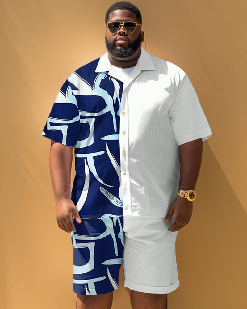 Big & Tall Geometric Jeans for big men view 1