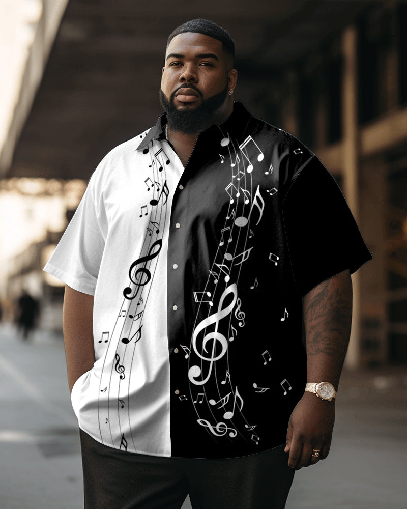 Big & Tall Vintage Short Sleeve Shirt for big men