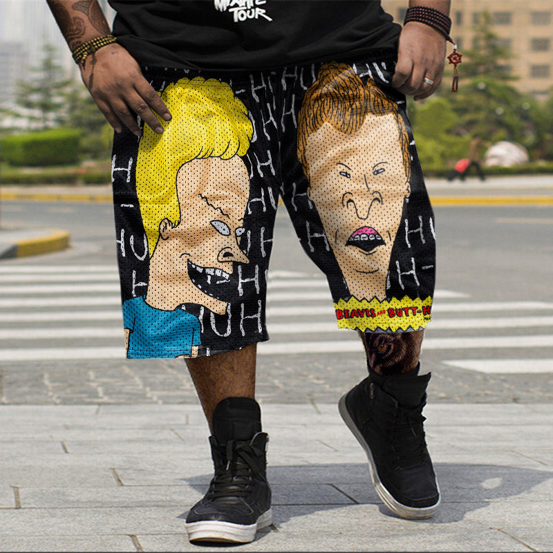 Big & Tall Graphic Athletic Shorts for big men view 1