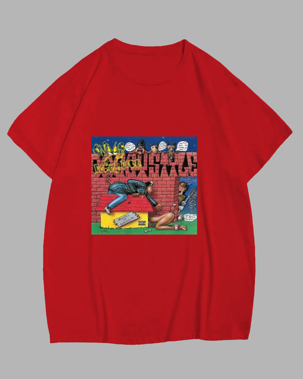 Big & Tall Red Graphic T-Shirt for big men view 1