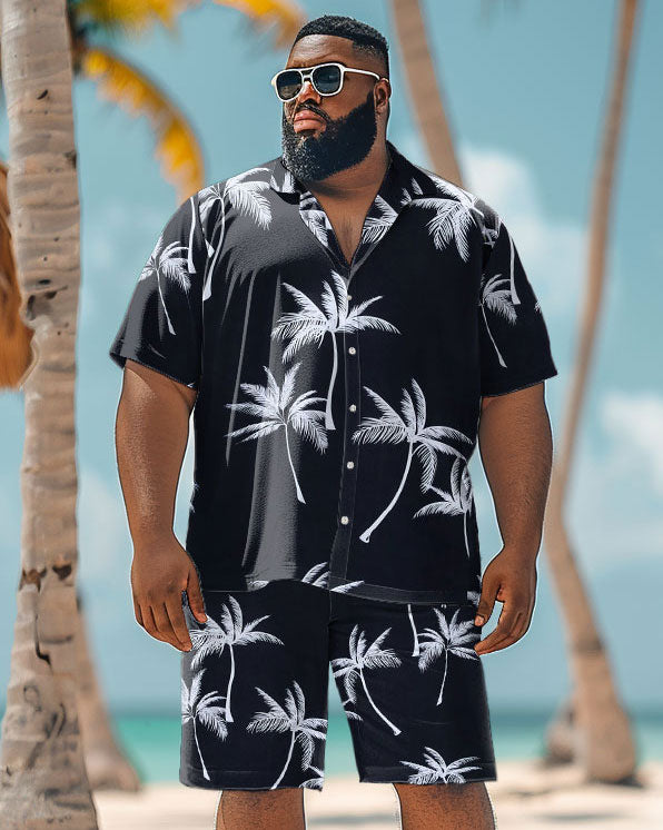 Big & Tall Hawaiian Graphic Jeans for big men view 2