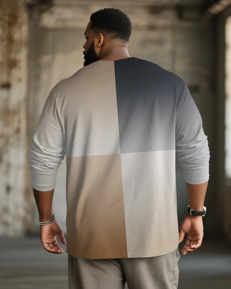 Big & Tall Gradient Graphic T-Shirt for big men view 4