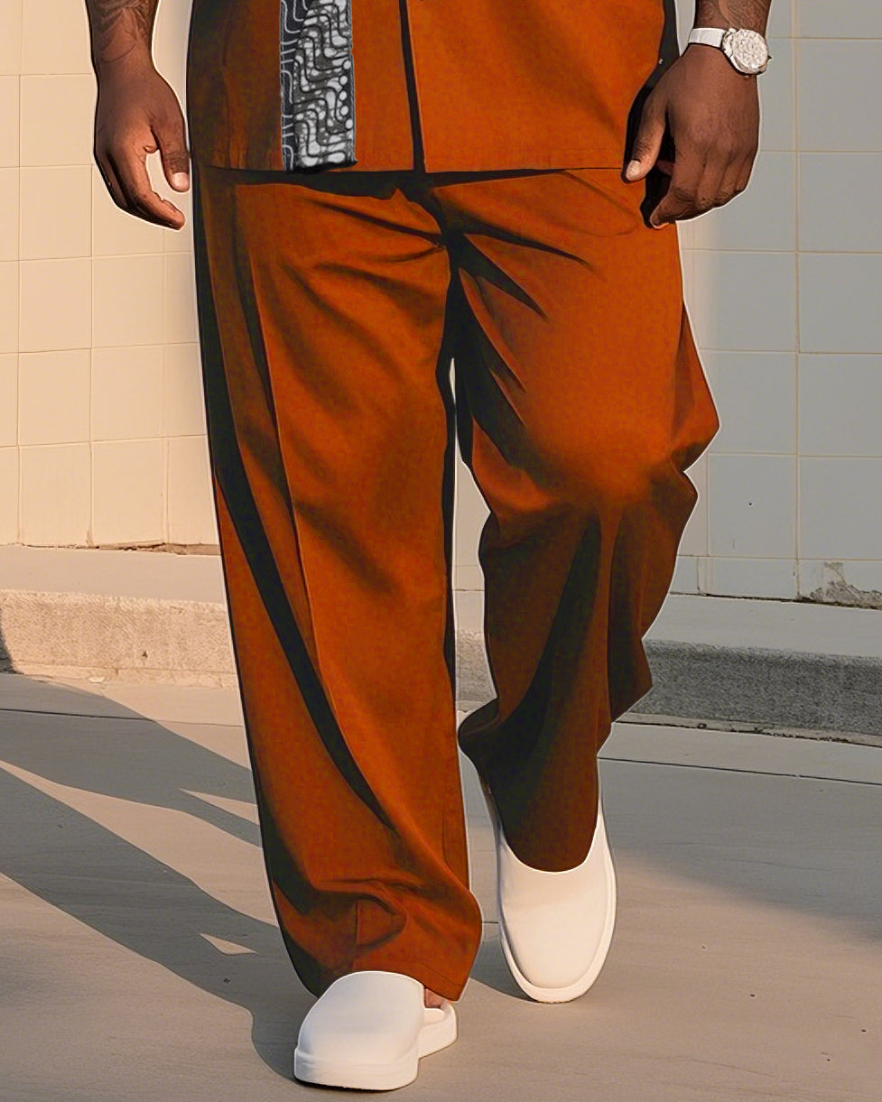 Big & Tall Graphic T-Shirt Pants Set for big men view 3